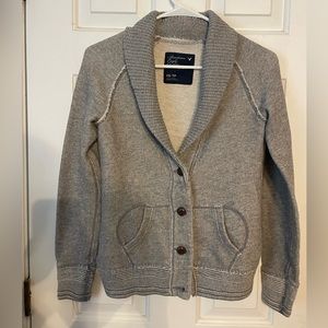 American Eagle grey button down Cardigan